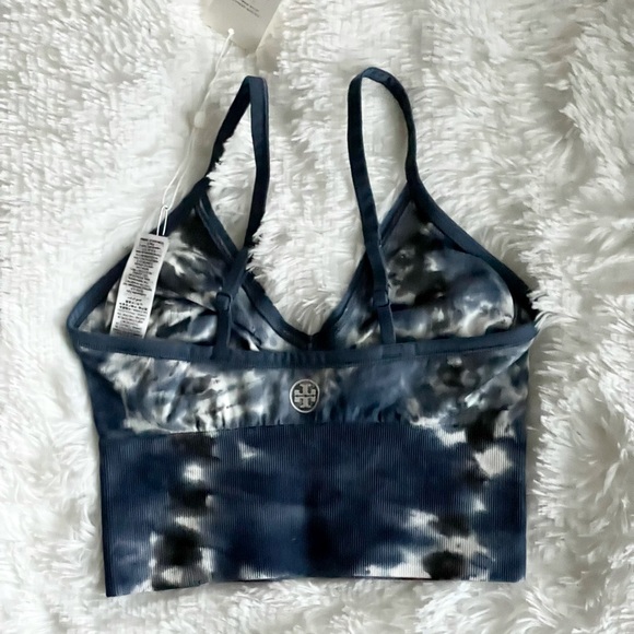 Tory Burch Sport Tie-Dye Seamless Long Bralette Style Number 78439 Athleisure - Picture 6 of 10
